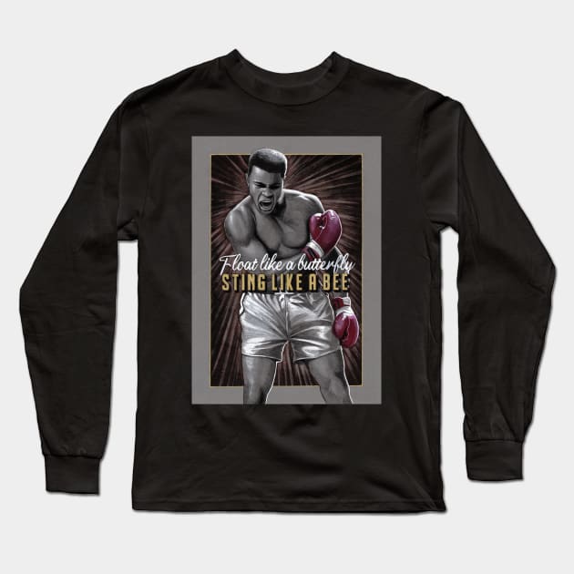 Muhammad Ali - Inktober 2020 Long Sleeve T-Shirt by Jomeeo